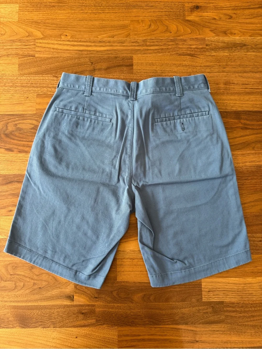 J. Crew Men's Flat Front Chino Shorts in Slate Blue